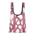 thumbnail image 1 of Shopping Bag 17.5×4.5×15in Crack Resistant Waterproof Super Large Capacity Reusable Extended Handle Can Be Carried Or One Shoulder Crimson Moroccan Trellis Hand-Drawn Sketch_1, 1 of 8