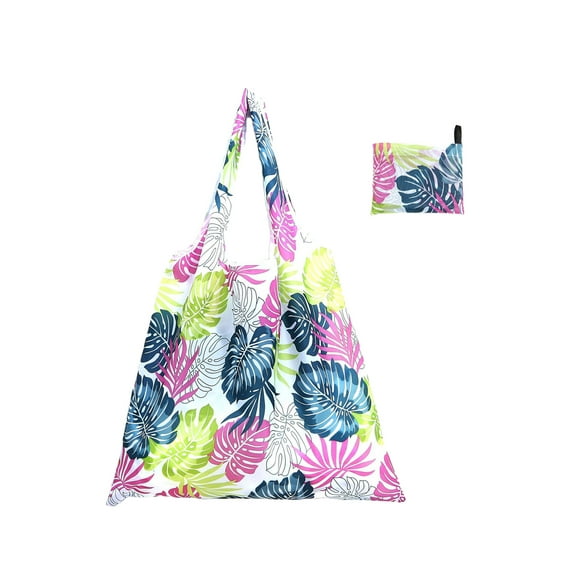 Shopping Bag Printing Design Portable Style Foldable Large-capacity Multifunctional Sundries Storage Bag 20 Colors