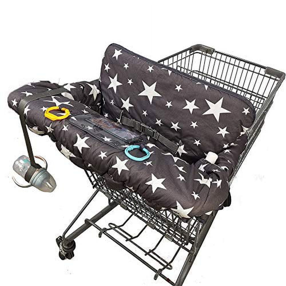 Shopping Cart Cover for Baby, 2 in 1 High Chair Cover for Restaurant seat &  Grocery Cart Cover for Babies, Thick Padded with Clear Phone Pouch, Machine  Washable, Leaves - Yahoo Shopping