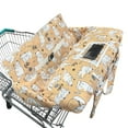 thumbnail image 1 of Shopping Cart Cover for Baby 2-in-43 High Chair Cover with Safety Harness Multifunctional Grey Pattern Cart Covers for Babies Soft Padded Grocery Cart Cover for Baby Boy Girl, 1 of 4