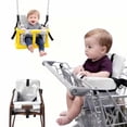 thumbnail image 1 of HOOETOON Shopping Cart Cover High Chair Cover Baby 2 in 1 Machine Washable Cotton Padded Safety Harness Toy Tether Toddler Infant Boy Girl ,Cloud GREY, 1 of 14