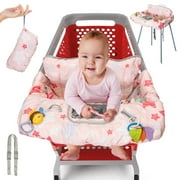 Shopping Cart Cover for Baby PILLANI, Baby Registry Items, High Chair Cover for Restaurant Seat, Grocery Cart Cover for Baby Girl/Boy, Buggy Covers for Babies, Toddler Cart Cover, Infant Cart Hammock