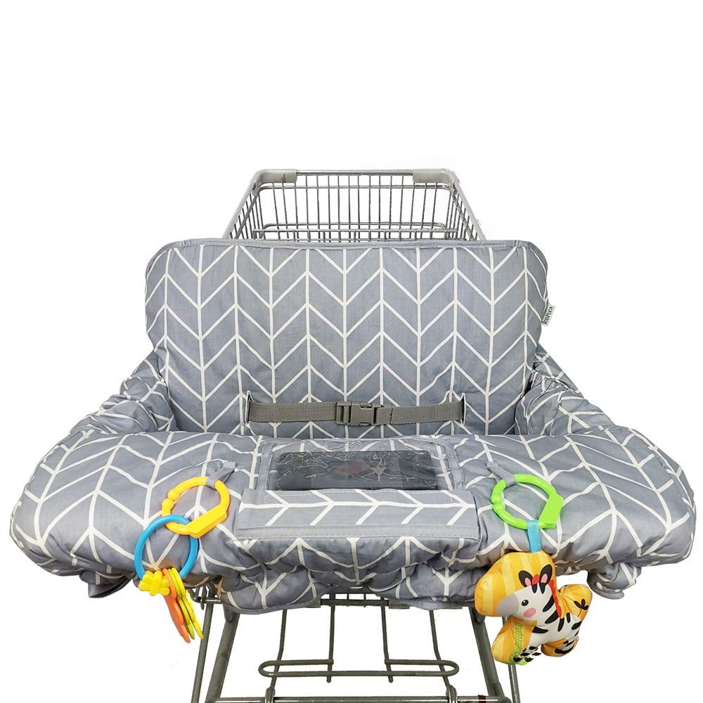Shopping Cart Cover for Baby, 2 in 1 High Chair Cover for Restaurant seat &  Grocery Cart Cover for Babies, Thick Padded with Clear Phone Pouch, Machine  Washable, Leaves - Yahoo Shopping