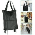 thumbnail image 1 of Shopping Cart,Foldable Trolley Bag Oxford Tote Reusable Grocery Bags with Wheels Travel Bag Grocery Cart, 1 of 7