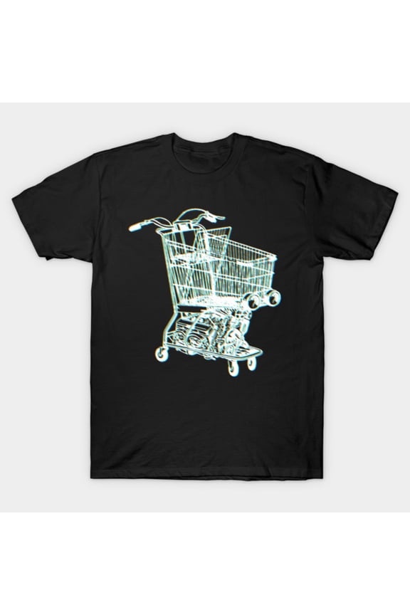 Shopping Cart Funny Retail Therapy Graphic G4070 Unisex T-Shirt, Up to Size 5XL