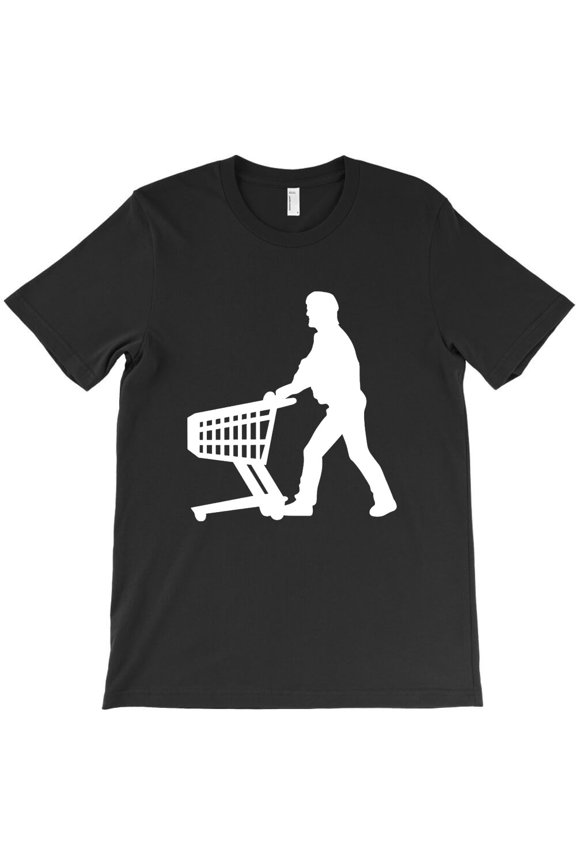 Shopping Cart Man Supermarket, Funny Retail Humor Graphic - Comfortable Fit G8843 Unisex T-Shirt, Up to Size 5XL