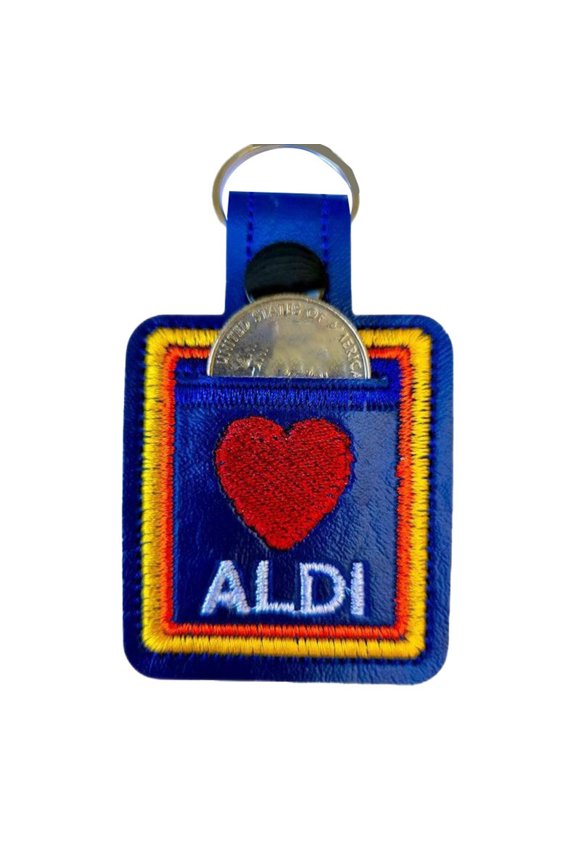 Shopping Cart Quarter Holder Keychain Quarter Holder Hand Embroidery And Shopping Cart. For Grocery Store Cart To Store Quarter . Great For Men And Women