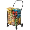 thumbnail image 1 of Shopping Cart with Wheels,Grocery Cart,Wagons,Foldable Utility Shopping Carts for Groceries, Laundry, Pantry, Garage, 1 of 7
