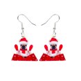 thumbnail image 1 of Shopping Christmas Dog Drop Earrings, 1 of 1