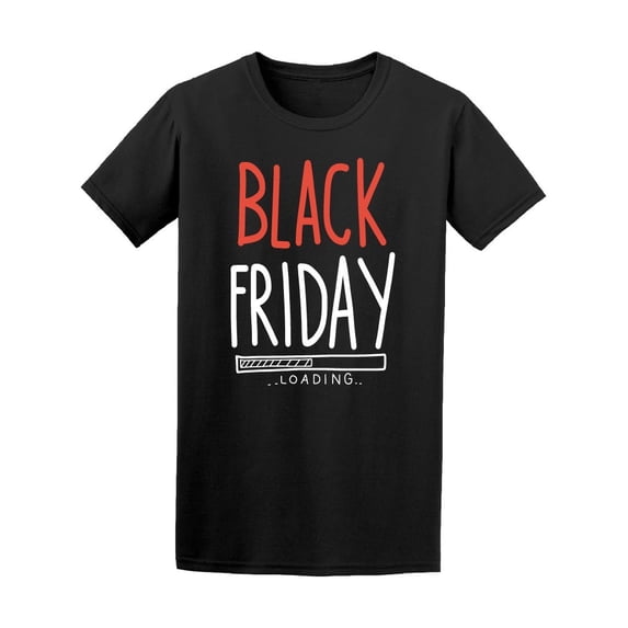 Black Friday Loading Word Doodle Tee Men's -Image by Shutterstock