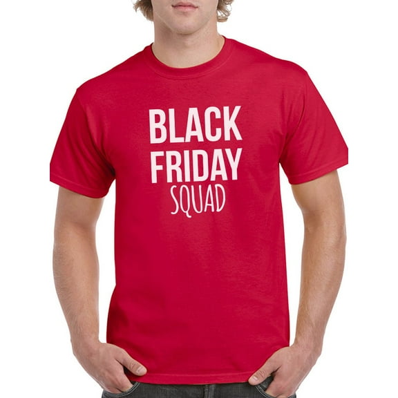 Shopping Day Squad Men Red T-Shirt, Male Large