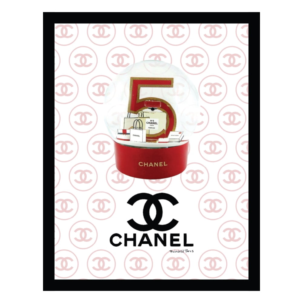 Shopping Fashion Designer Snow Globe - Framed Print