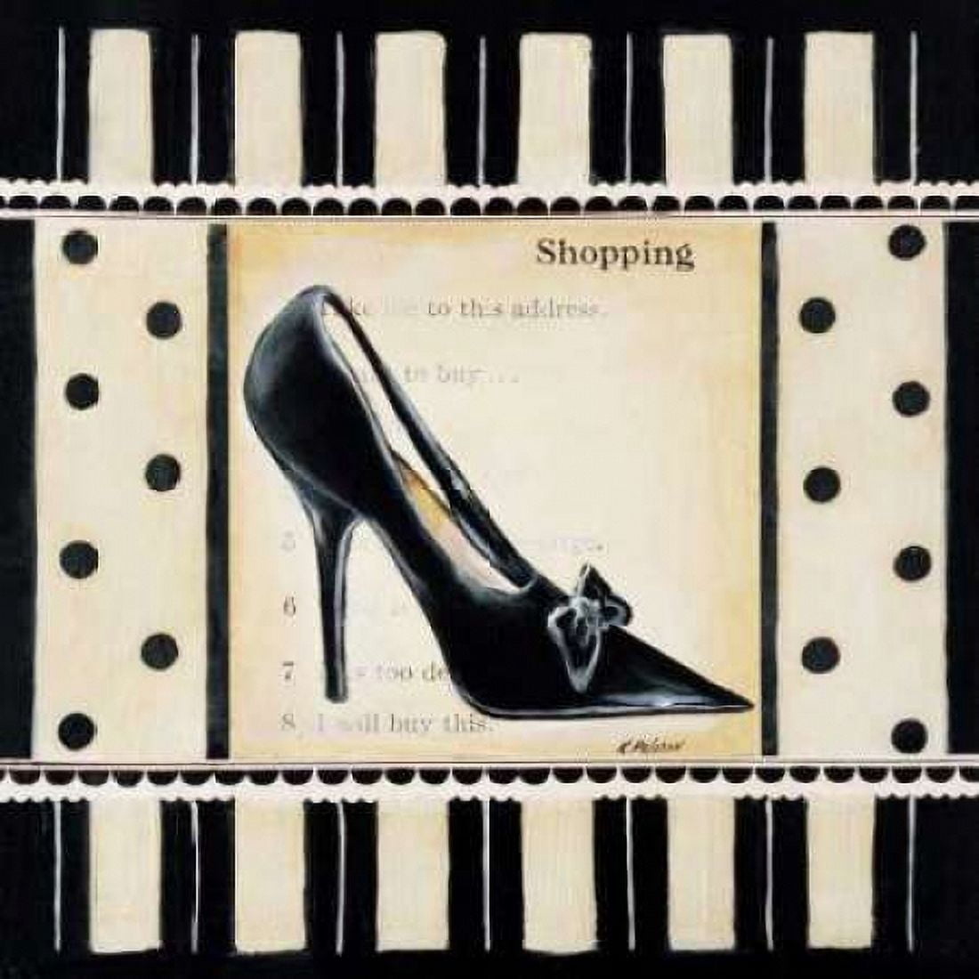 Shopping I Canvas Art - Kimberly Poloson (24 x 24)
