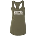 thumbnail image 1 of Shopping Is My Valentine Racerback Tank, 1 of 3