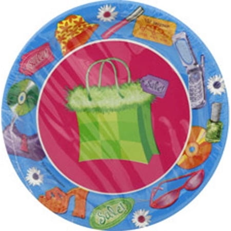 Shopping Spree Large Paper Plates (8ct)