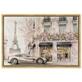 thumbnail image 1 of Shopping Spree Trip Paris Canvas Fashion Art Prints by Art Remedy, Gold Frame, 30" x 20", 1 of 7