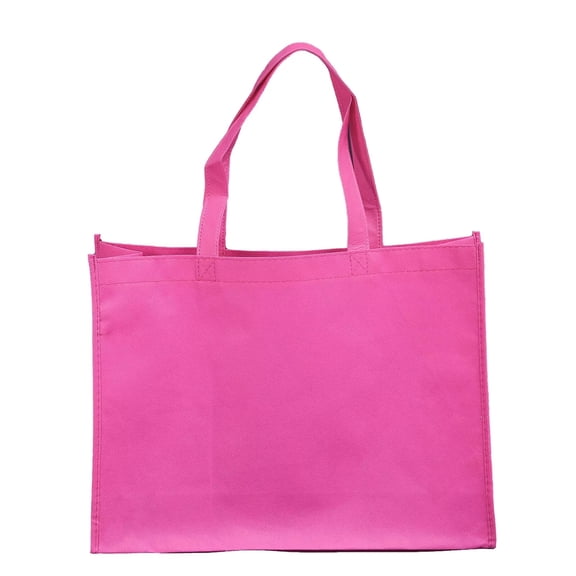 Shopping Tote Bags Eco Friendly Reusable Recyclable Gift Promo Bag 10 pack Pink