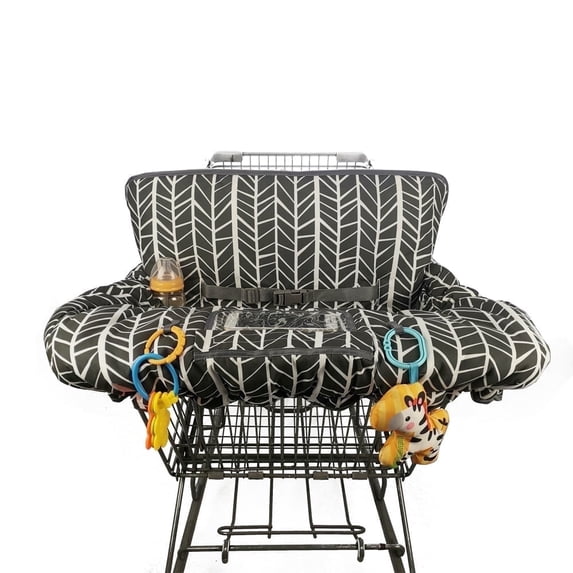 Shopping cart cover for baby, high chair cover swing cover Multi in 1 use cover, thick padding, Black