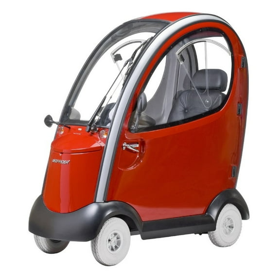Shoprider - Flagship - Mid-Size Fully Enclosed Scooter - 4-Wheel - Red - PHILLIPS POWER PACKAGE TM - $500 VALUE