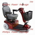 thumbnail image 1 of Shoprider - POWER PACKAGE ($500 VALUE) - Sunrunner 3 - Mid-Size Scooter - 3-Wheel - Burgundy, 1 of 1