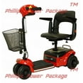 thumbnail image 1 of Shoprider - Scootie - Portable Travel Scooter - 4-Wheel - Red, 1 of 2