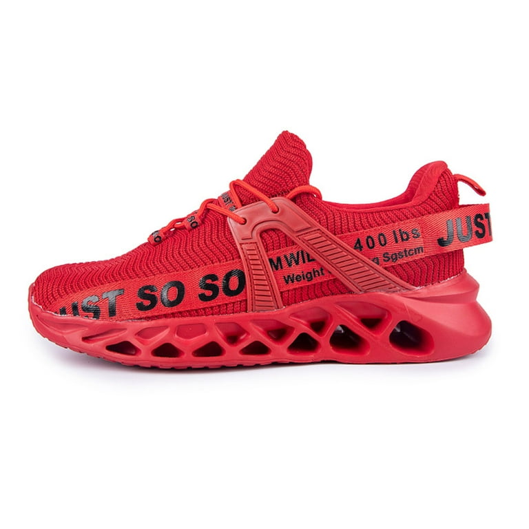 Shopslong JUST SOSO Shoes Mens Running Shoes Athletic Blade Tennis Shoes Fashion Mens Sneakers,Red 10 - Walmart.com