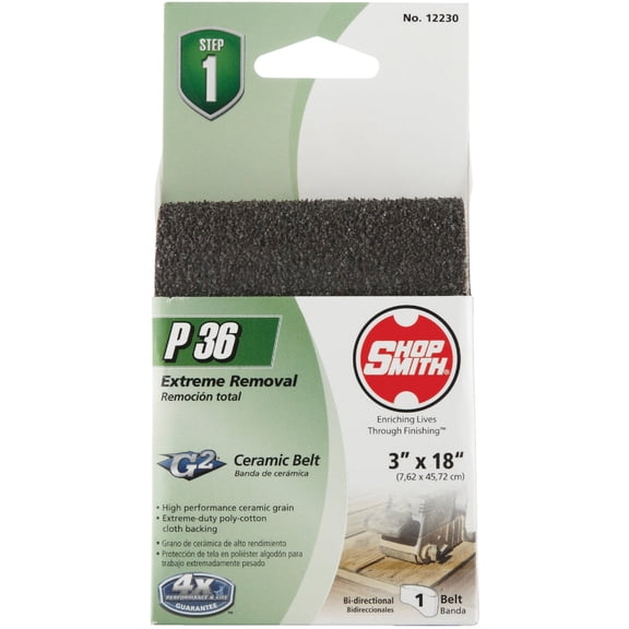 Shopsmith Sandpaper W 3 " 18 " Grit36