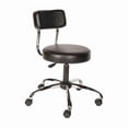 thumbnail image 1 of Shopsol Round Stool with Backrest, Height 17" to 22"Black 3010012, 1 of 1