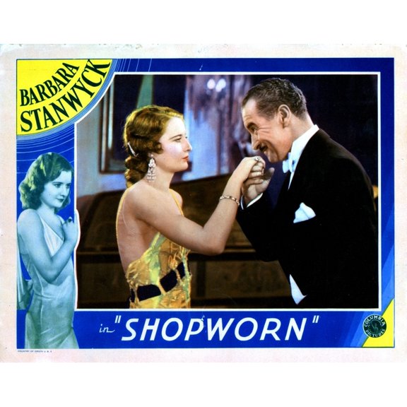 Shopworn From Left Barbara Stanwyck Albert Conti 1932 Movie Poster Masterprint (14 x 11)