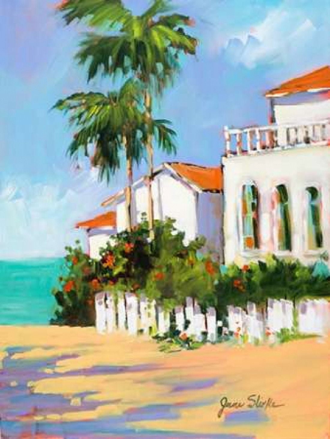 Shore House Canvas Art - Jane Slivka (18 x 24)