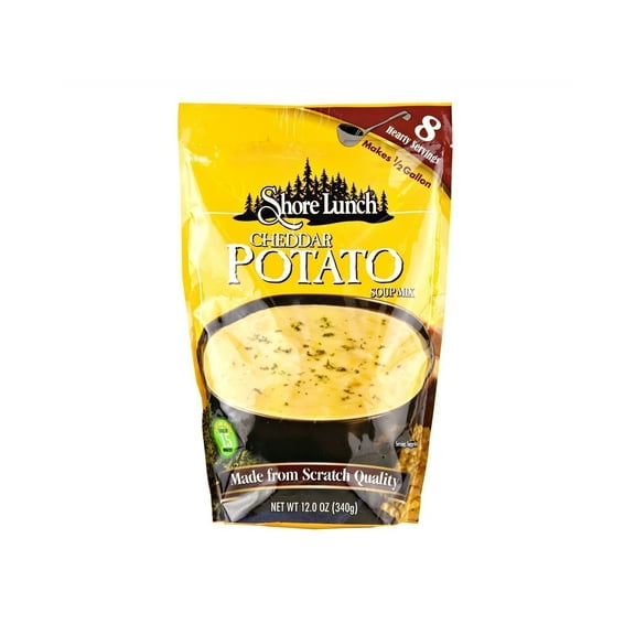 Shore Lunch Cheddar Potato Soup Mix, Makes 1/2 Gallon, 4-Pack 12.0 oz. Packets
