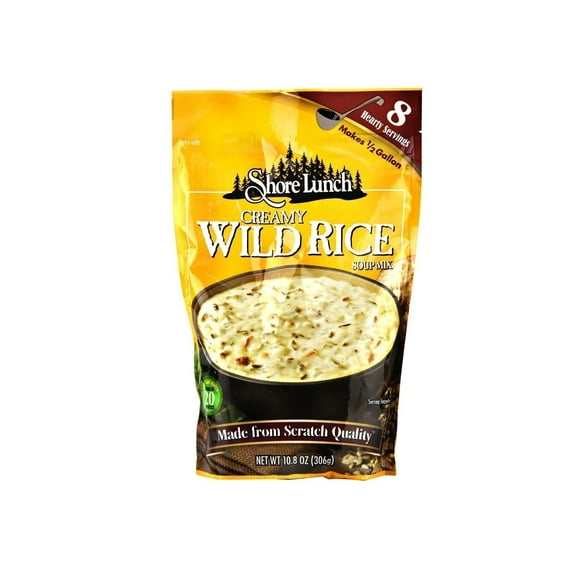 Shore Lunch Creamy Wild Rice Soup Mix, Makes 1/2 Gallon, 4-Pack 10.8 oz. Packets