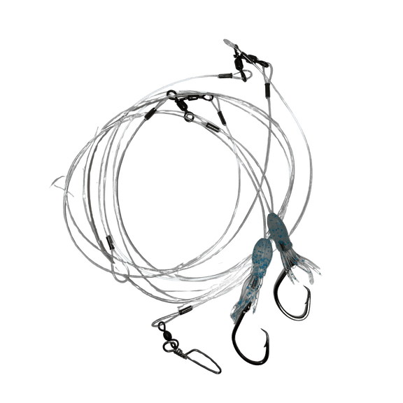 Shore Pro Deep Drop Rig 7/0 150# 3 Way 2 Hook Tile Fish Rig