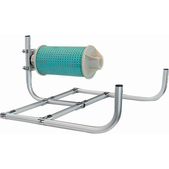 Shore-Tech Industries 40 GPM Filter w/Matting for Lake & Pond Irrigation Pump + Adjustable Height Stand (Without Check Valve), off-white