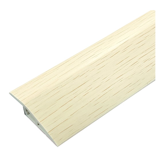 Shoreew 1/1.5CMx100CM PVC Threshold Ramp Self-Adhesive Floor Transition Strip Non-slip Doorways Carpet Tile Overlap Edge Reducer