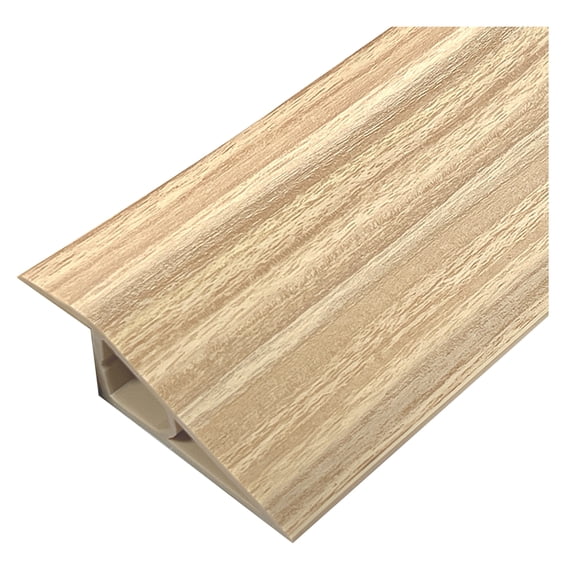 Shoreew 1/1.5CMx100CM PVC Threshold Ramp Self-Adhesive Floor Transition Strip Non-slip Doorways Carpet Tile Overlap Edge Reducer