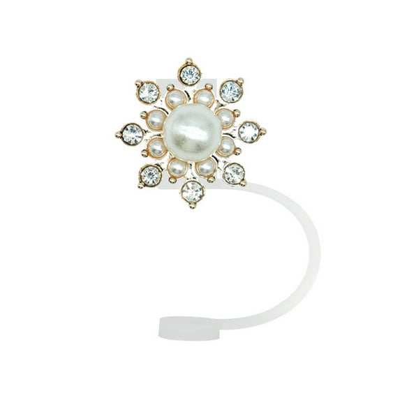 Shoreew 1/11Pcs Straw Cap for Cup Faux Pearl Straw Topper for 30&40 Oz Tumbler Reusable Dust-Proof Straw Tips Lids Protectors Reliable Beverage Cover