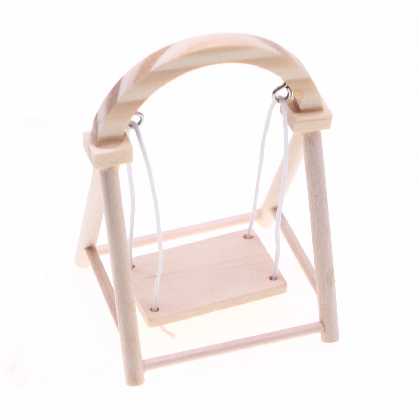 Shoreew 1/12 Miniature Swing Chair Realistic Mini Patio Swing Dolls ...