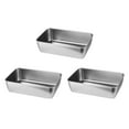 thumbnail image 1 of Shoreew 1/2/3/4Pcs Bread Loaf Pan for Baking Stainless Steel Rectangular Meatloaf Baking Pan Loaf Tin Pan for Homemade Banana Bread, 1 of 6
