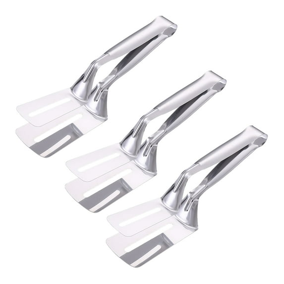 Shoreew 1/2/3Pcs Stainless Steel Spatula Tong Long Handle Multifunction BBQ Steak Meat Fish Frying Bread Serving Kitchen Food Flip Shovel Grill Clamp