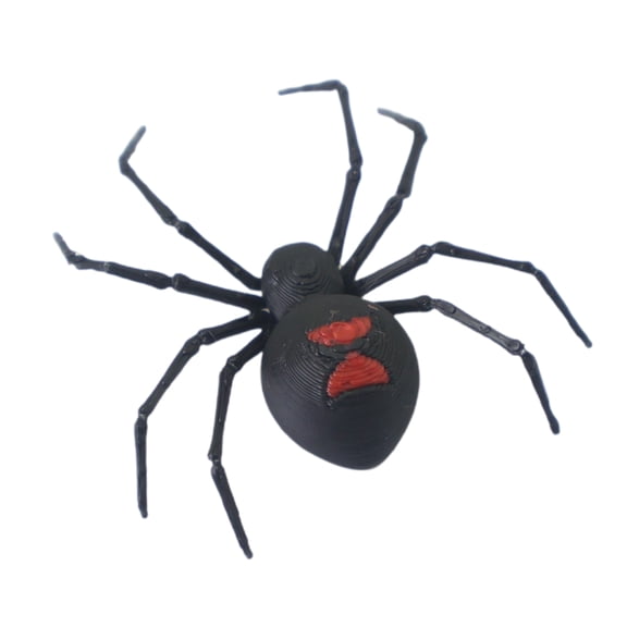 Shoreew 1/2/4/6Pcs Magnetic 3D Spider Decoration Scary Realistic Black Spider Halloween Prank Props Garage Door Mailbox Locker Refrigerator Magnet Fake Spider