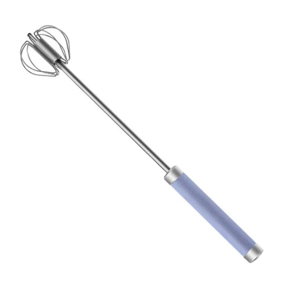 Shoreew 1/3 Pcs Semi-Automatic Egg Beater Whisk Blender Stainless Steel Hand Push Rotary Whisk for Baking Cooking 360 Degree Rotation Mixer Tool for Eggs Cream Butter Sauces