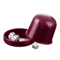thumbnail image 1 of Shoreew 1 Set Dice Cup with Base 6 Dot Dice Heavy Duty Manual Shaker Cup Adults Family Night Bar Party Gambling Drinking Board Game Casino Equipment, 1 of 7