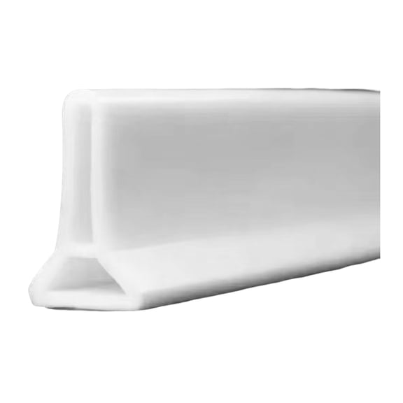 Shoreew 100/200CM Collapsible Shower Threshold Water Dam Self Adhesive Silicone Waterproof Barrier Strip Kitchen Bathroom Dry Wet Separation Bendable Water Stopper Strip