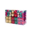 thumbnail image 1 of Shoreew 100 Pcs Christmas Balls Ornaments Plastic Shatterproof Hanging Balls Decoration for Xmas Tree Holiday Home Party Decor, 1 of 7