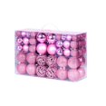 thumbnail image 1 of Shoreew 100 Pcs Christmas Balls Ornaments Plastic Shatterproof Hanging Balls Decoration for Xmas Tree Holiday Home Party Decor, 1 of 7