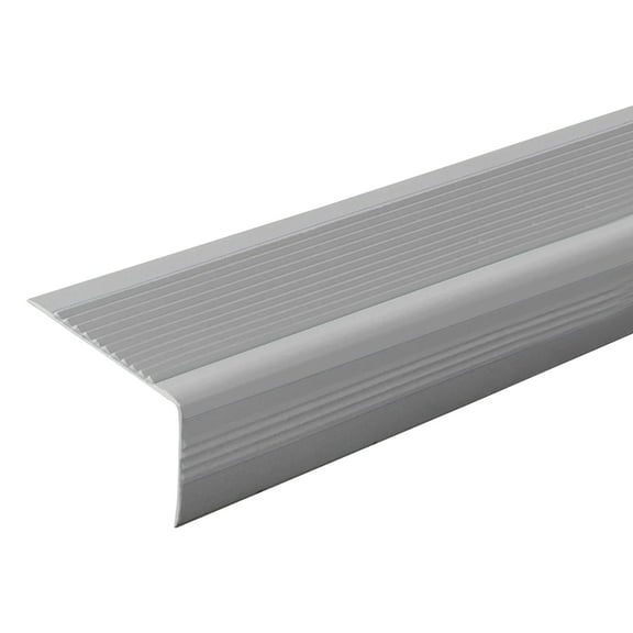 Shoreew 100CM Non-Slip Stair Nosing L-Shape Staircase Step Tread Self-Adhesive Stair Edge Protector Waterproof Indoor Outdoor Stair Nose Molding