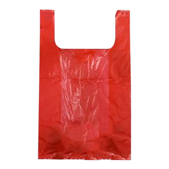 Shoreew 100Pcs Grocery Shopping Bags Large Capacity Strong Load-bearing Disposable Garbage Bags with Reinforced Handles