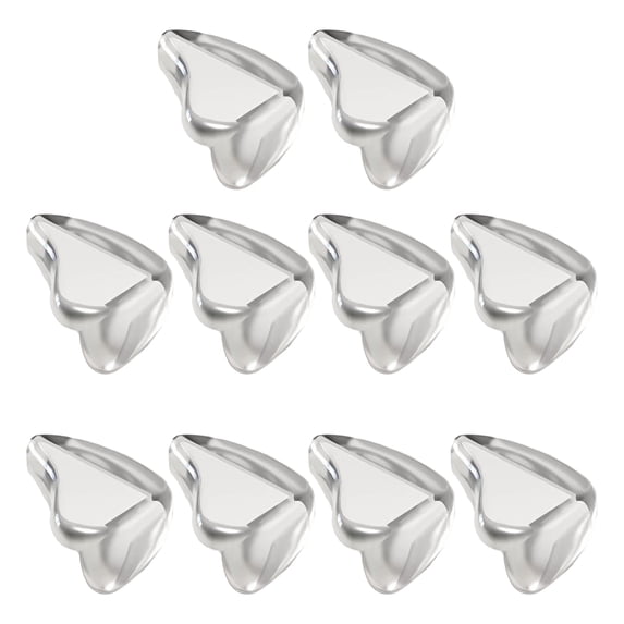 Shoreew 10Pcs Furniture Corner Protector Anti-collision Baby Proof Clear Self-adhesive Table Desk Right Angle Sharp Edges Corner Guard Bumper Protective Cover