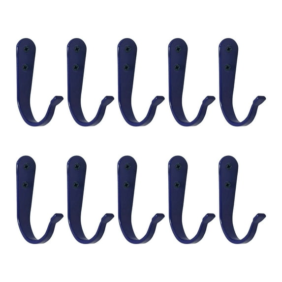 Shoreew 10Pcs Metal Wall Hooks Easy Installation Small Strong Coat Towel Hooks with Nails Multifunctional Hanging Hooks Organizer
